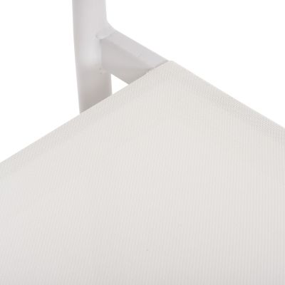 ARMCHAIR SERLY HM6052.01 WHITE ALUMINUM-WHITE TEXTILENE 56x61x74,5Hcm.