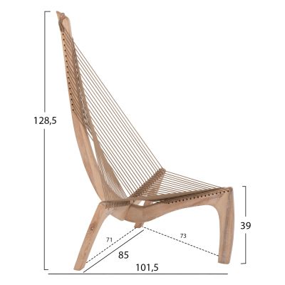 ЛАУНДЖ КРЕСЛО HARP