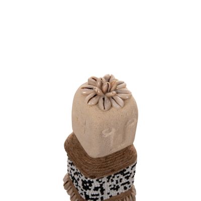 СТАТУЕТКА SUMBA -БЯЛ ПАРАС/ ВЪЖЕ 7x7x17Hcm.