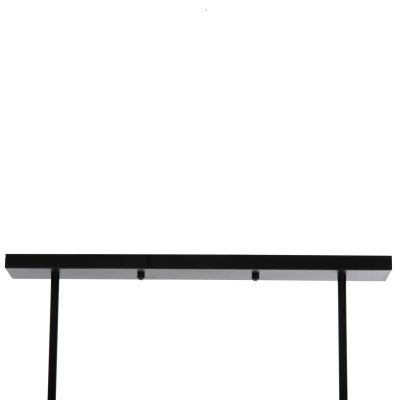 CEILING PENDANT LUMINAIRE HM4179 BLACK METAL 4-LIGHT 78x30,5x26Hcm.