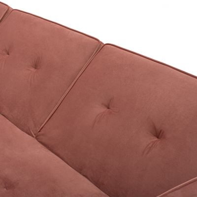 REVERSIBLE CORNER SOFA TALIA HM3153.02 VELVET IN DUSTY PINK 267x153x85cm.