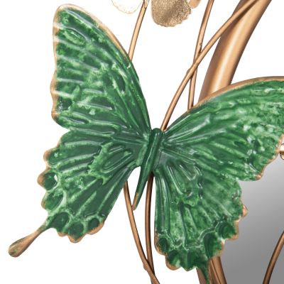ОГЛЕДАЛО BUTTERFLY ЗЛАТНО-ЗЕЛЕНО-СИНЬО 62x6,5x56Hcm.