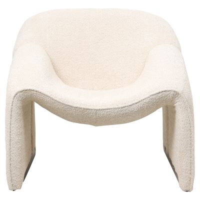 ARMCHAIR SPINER HM9599.06 ECRU BOUCLE FABRIC 81x64x74Hcm.