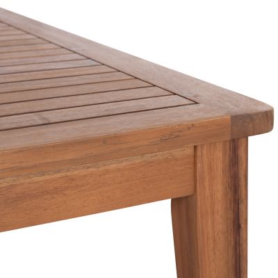 OUTDOOR LOUNGE CORNER 3PCS SET SANJI HM6223 ACACIA WOOD-ALUMINUM FRAME-ROPE