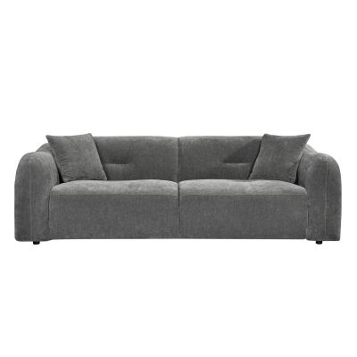 SOFA 3-SEATER JUNOA -GREY FABRIC 228x89x74Hcm.