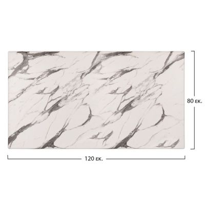 Table Desktop Werzalit 120x80 Marble White-Grey 5657 HM5630.11