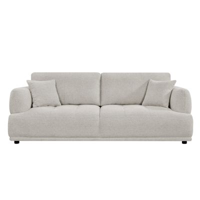 STRUCTO 3-Seater Sofa – Light Beige, 227 × 94 × 88 cm