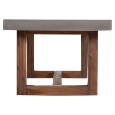 DINING TABLE ASTOR HM6572.01 GREY FIBER CEMENT TOP--ACACIA WOOD LEGS 240x100x75Hcm