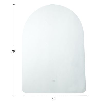 СТЕННО ОГЛЕДАЛО СЕРИЯ TORCH -БЕЗ РАМКА - LED ОСВЕТЛЕНИЕ 59x79Всм.