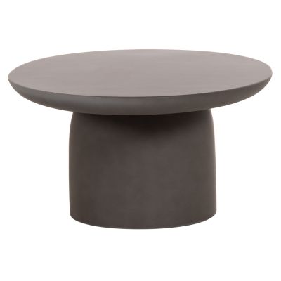 COFFEE TABLE OVAL BRECCAN HM6594.01 GREY FIBER CEMENT 130x70x42Hcm.