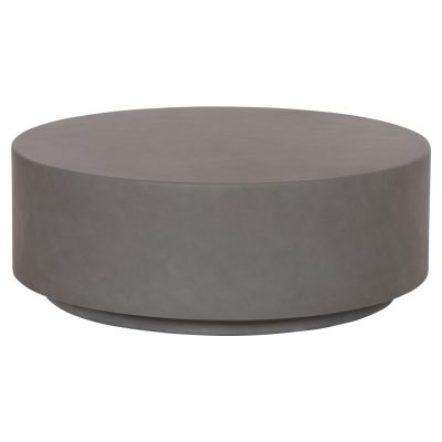 ROUND OUTDOOR COFFEE TABLE KYOKO HM6579.01 GREY FIBER CEMENT Φ90x30Hcm