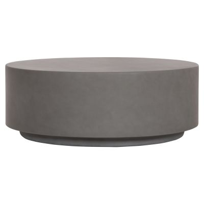 ROUND OUTDOOR COFFEE TABLE KYOKO HM6579.01 GREY FIBER CEMENT Φ90x30Hcm