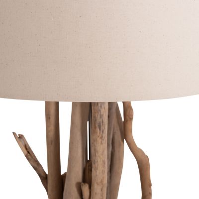 DECORATIVE FLOOR STANDING LAMP ALTAR HM4872 DRIFTWOOD--WHITE PVC CAP Φ44.5x167Hcm.