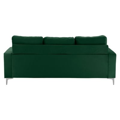 REVERSIBLE CORNER SOFA SANTINO HM3152.13 VELVET GREEN 190x75-128x82cm.