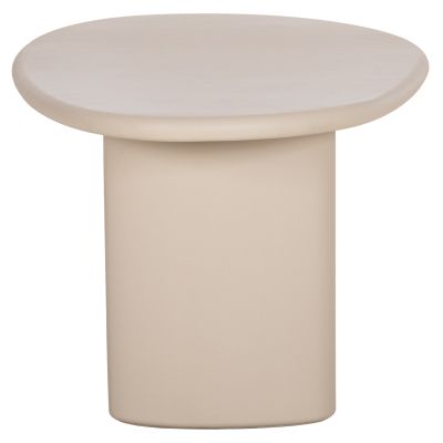DINING TABLE OVAL VOLPE HM6599.02 FIBER CEMENT IN BEIGE 240x106x75Hcm