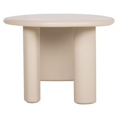 DINING TABLE OVAL VOLPE HM6599.02 FIBER CEMENT IN BEIGE 240x106x75Hcm