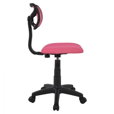 Office chair HM1026.05 pink with mesh fabric 40,5x50,5x91,5 cm.