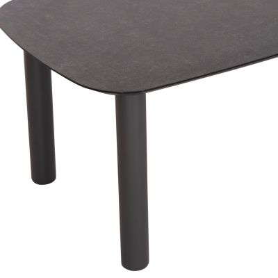 OUTDOOR DINING SET 7PCS SHANKS HM10909.01 ALUMINUM & OLEFIN CUSHION COVERS---GREY