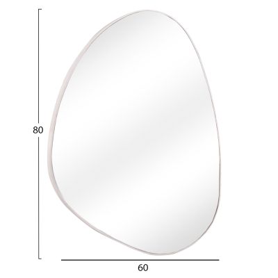 СТЕННО ОГЛЕДАЛО IRREGU-БЯЛ ЦВЯТ 60x80Всм.