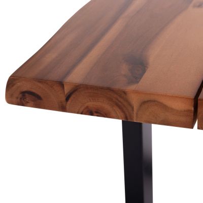 OUTDOOR DINING TABLE FRIGGO HM6297.01 ACACIA WOOD 3.5cm thick--METAL LEGS 160x80x77Hcm