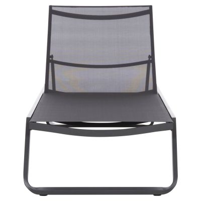 SUNLOUNGER MARIMAR HM6562.01 ALUMINUM FRAME & TEXTILENE IN GREY 220x67.5x31.5Hcm