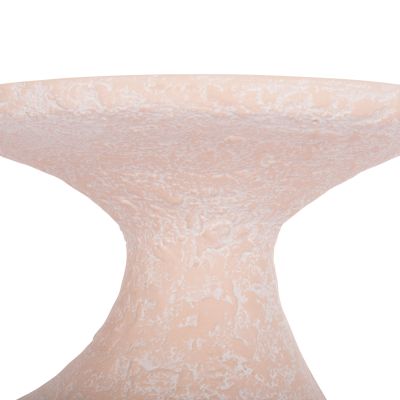SIDE TABLE REBON HM18156.04L FIBER CEMENT IN PEACH COLOR--Φ40x56.5Hcm