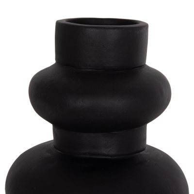 ДЕКОРАТИВНА ВАЗА LEMA -ЧЕРНО -- Φ22x29Hсм.