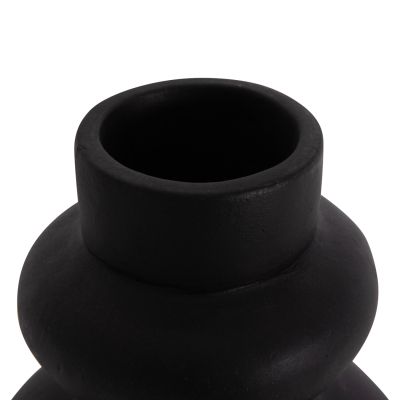 ДЕКОРАТИВНА ВАЗА LEMA -ЧЕРНО -- Φ22x29Hсм.
