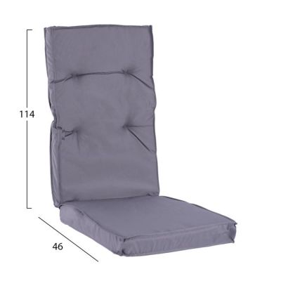 Fabric Pillow with grey back 114x46x7 HM5744.10