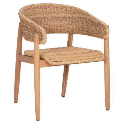 DINING CHAIR CORT HM6447 ACACIA WOOD & ROPE IN NATURAL COLORS 62x54x74Hcm.