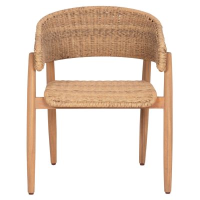 DINING CHAIR CORT HM6447 ACACIA WOOD & ROPE IN NATURAL COLORS 62x54x74Hcm.