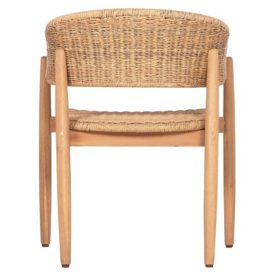 DINING CHAIR CORT HM6447 ACACIA WOOD & ROPE IN NATURAL COLORS 62x54x74Hcm.