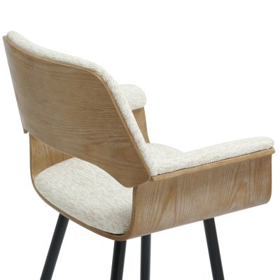 Бар стол CLIPP - цвят натурал-екрю
