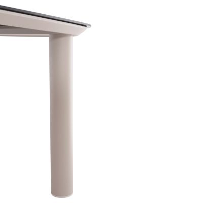 OUTDOOR DINING SET 7PCS SHANKS HM10909.02 ALUMINUM IN CREAM WHITE-BEIGE OLEFIN CUSHION COVERS