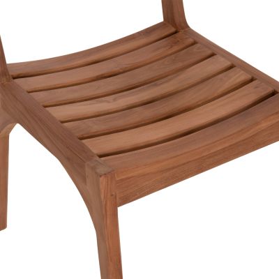 OUTDOOR DINING CHAIR PAVEL HM6615 TEAK WOOD--NATURAL COLOR 46x54x78Hcm
