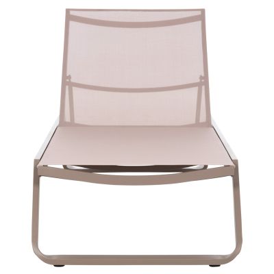SUNLOUNGER MARIMAR HM6562.03 ALUMINUM FRAME IN TAUPE & TEXTILENE IN BEIGE 220x67.5x31.5Hcm