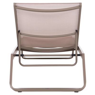 SUNLOUNGER MARIMAR HM6562.03 ALUMINUM FRAME IN TAUPE & TEXTILENE IN BEIGE 220x67.5x31.5Hcm