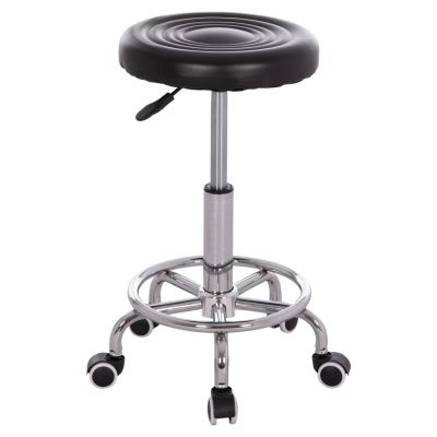 OFFICE DESIGNER'S SWIVEL STOOL IRIS HM212.21 BLACK PU Φ32x45-60Hcm.