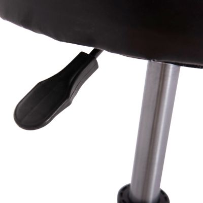 OFFICE DESIGNER'S SWIVEL STOOL IRIS HM212.21 BLACK PU Φ32x45-60Hcm.