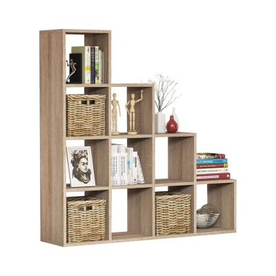 BOOKCASE SCALE MELAMINE SONOMA 120x30x123,6Hcm.HM9238.12