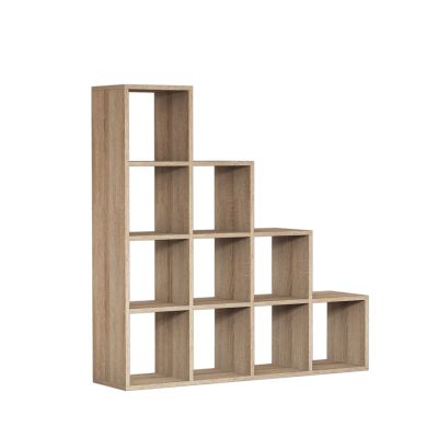 BOOKCASE SCALE MELAMINE SONOMA 120x30x123,6Hcm.HM9238.12