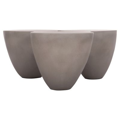 COFFEE TABLE SALLEN HM18161.03 FIBER CEMENT IN GREY--108x94x38.5Hcm.