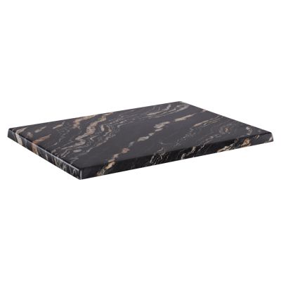 TABLETOP RECTANGULAR HM5630.15 WERZALIT 120X80cm. BLACK GOLD MARBLE 5787