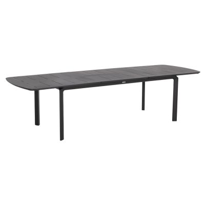 DINING TABLE EXTENDABLE SYMPO HM6415.01 GREY ALUMINUM 220-300x100x75Hcm.