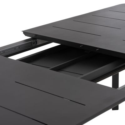DINING TABLE EXTENDABLE SYMPO HM6415.01 GREY ALUMINUM 220-300x100x75Hcm.