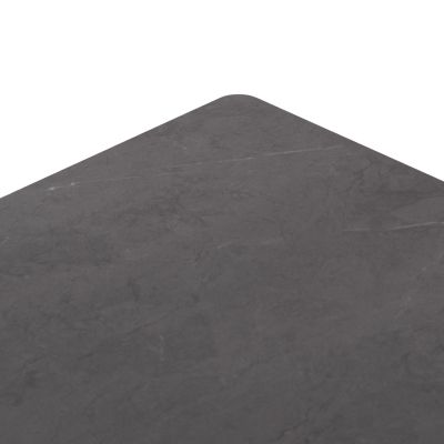DINING TABLE PUNDER HM6483.01 ALUMINUM IN GREY--SINTERED STONE TOP 220x100x76Hcm.