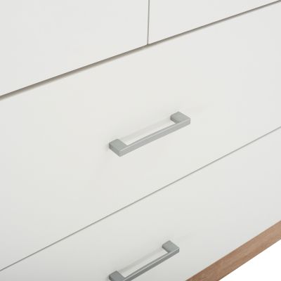 WARDROBE 2 DOORS WITH 2 DRAWERS HM338.06 SONAMA-WHITE 80Χ42,5Χ180,5Υ cm.