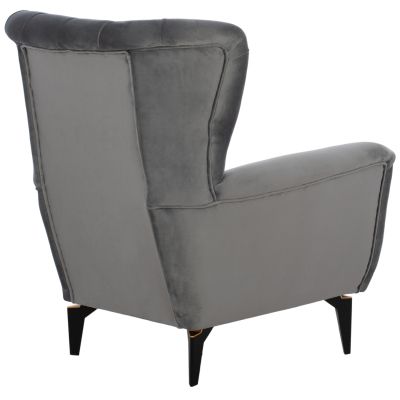 HM9217.20 bergere, chesterfield-style, grey velvet, 87x88x100