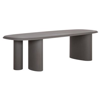 DINING TABLE OVAL GLEN HM6598.01 FIBER CEMENT IN GREY 260x95x75Hcm