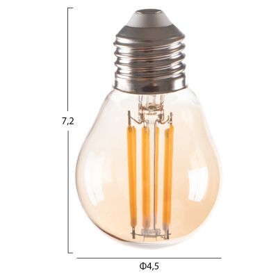КРУШКА HM4046.02 LED НАЖКА 6W E27 3000K ЗЛАТО С ДИМУМ